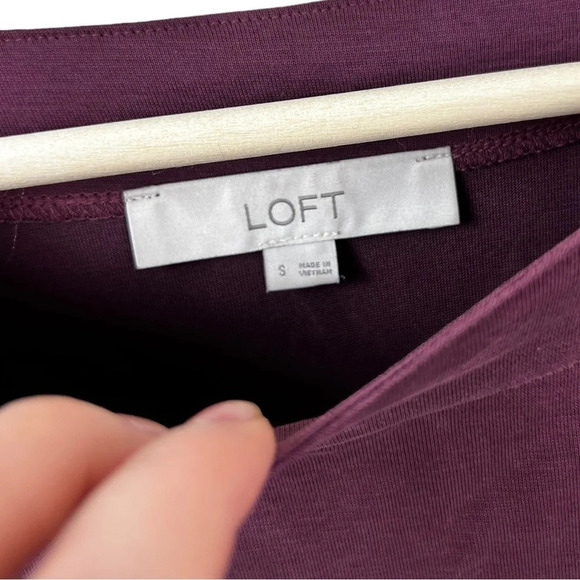 Loft • Purple Modal Blend Long Sleeve - Picture 3 of 6